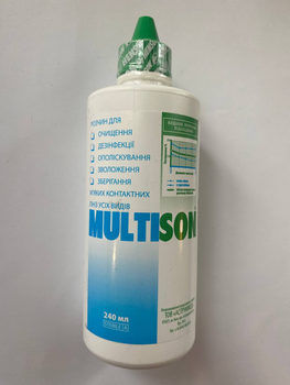 Раствор для контактных линз Multison 240 мл Henson Мультисон
