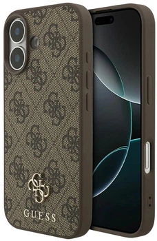 Панель Guess 4G Small Classic Logo MagSafe для Apple iPhone 17 Brown (3666339490607)