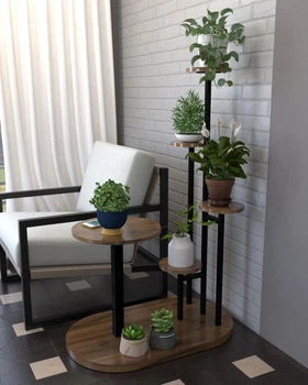 Подставка для цветов в стиле лофт EcoLoft Лиана DSP-1347-8 Ливорно