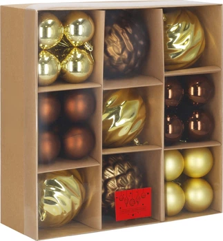 Набір ялинкових кульок Springos CA0961 6/12 см 37 шт (5908455301275)