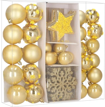 Набір ялинкових кульок Springos CA1524 3.5-10 см 40 шт (5908455303156)