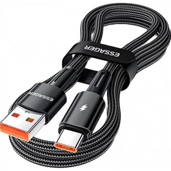 Кабель ESSAGER Sunset USB 2.0 to USB-C PD 120W 6A 1m Black (EXC120-CG01-P)