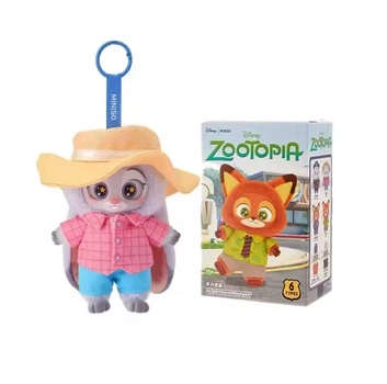 Детская мягкая игрушка сюрприз Лабубу зоотрополіс Zootopia плюшевая, брелок для ключей сумки портфеля для детей и взрослых 15 см P02