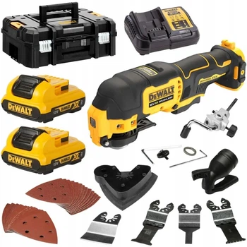 Аккумуляторный многофункциональный инструмент DeWALT XR Li-Ion 12В, аксессуары, кейс, 2 акб 2 Ah, з/у (DCS353D2)