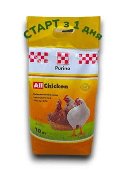 Комбикорм Purina для цыплят и бройлеров Стартер 10кг 41015