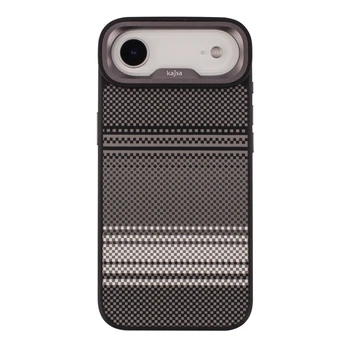 Чохол Kajsa Resort Collection Gradient Stripe with MagSafe для iPhone 17 Air Black O-Ring