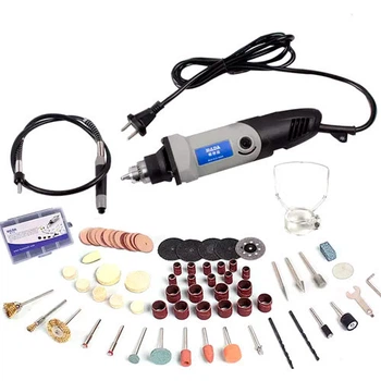 Мини-дрель Dremel HILDA MD400/JD3321C 400Вт 220В с гибким валом и набором аксессуаров для шлифовки, сверления