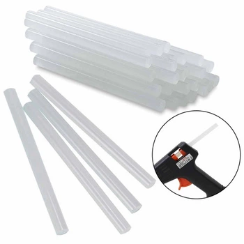 Клей стержни силиконовые высокой вязкости 11x190мм для клеевого пистолета прозрачные 1 кг G01
