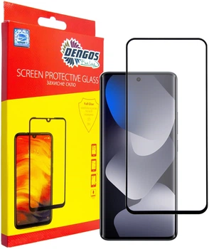 Защитное стекло DENGOS для смартфона Xiaomi Redmi Note 15 5G Black (TGFG-426)