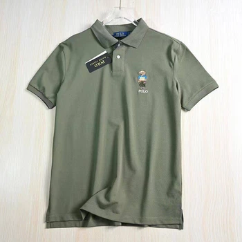 Футболка поло Polo Ralph Lauren зеленого кольору розмір L артикул 675490