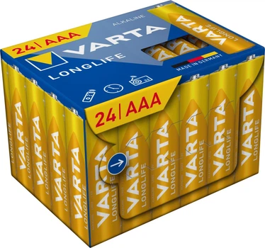 Батарейка AAA LR3 VARTA Longlife (24 ШТ)