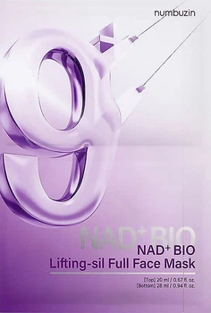 Тканевая лифтинг-маска для контура лица Numbuzin No.9 NAD Bio Lifting Full Cover Facial Mask (+GWP) 28 + 20 мл (8809652587646)