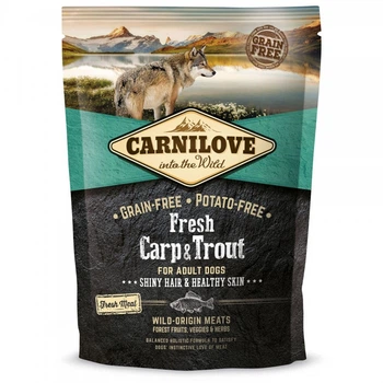 Корм сухий Carnilove Fresh Carp and Trout for Adult dogs для дорослих собак усіх порід з коропом та фореллю 1,5 кг 8595602527540