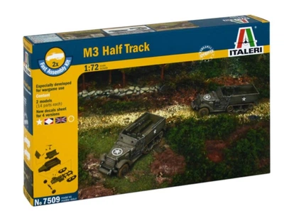 Збірна модель 1:72 бронетранспортер M3A1 Half Track - 2 шт Italeri 7509