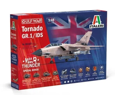 Збірна модель 1:48 літак Tornado GR.1/IDS Gulf War - WAR THUNDER Italeri 35107
