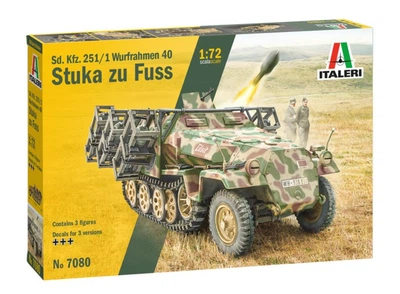 Збірна модель 1:72 бронетранспортер Sd. Kfz. 251/1 Wurfrahmen 40 Stuka zu Fuss Italeri 7080