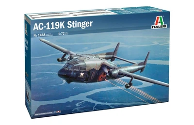 Збірна модель 1:72 важкий транспортний літак AC-119K Stinger Italeri 1468
