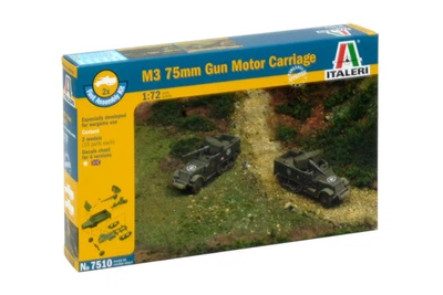 Збірна модель 1:72 бронемашина M3 75mm Half Track (1:72) - 2 шт Italeri 7510