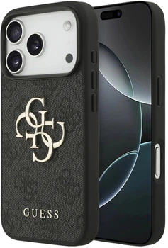 Панель Guess 4G Big Logo для Apple iPhone 17 Pro Black (3666339491505)
