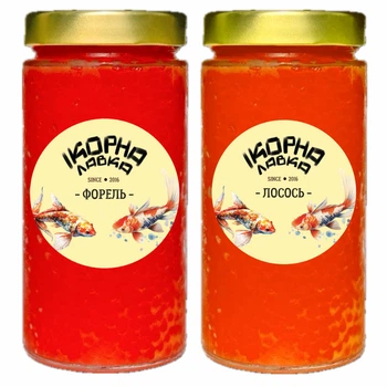 Красная икра форели и лосося 1кг Ікорна лавка
