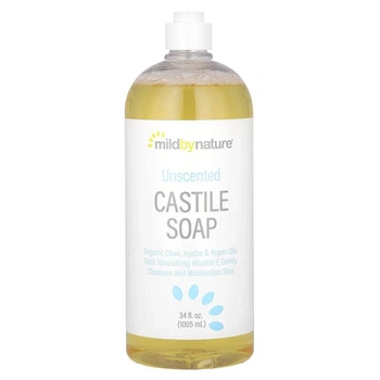 Мило кастильське, без запаху Mild By Nature Unscented Castile Soap, 1005 мл