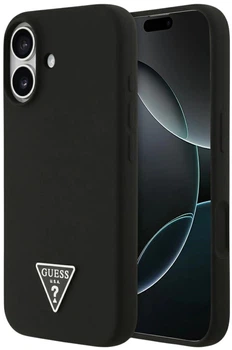 Панель Guess Silicone Triangle Logo MagSafe для Apple iPhone 17 Black (3666339517113)