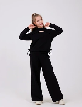 Костюм (свитшот+штаны) для девочки SMIL 117516-1 Черный р.158