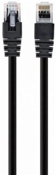 Патч-корд 5 м, UTP, чорний, Cablexpert, Cat.6, CCA, PVC (PP6U-5M/BK)