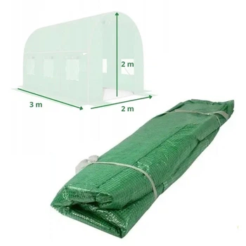 Пленка покрытия для теплицы парника King Garden с окнами 6 м² 300×200×200 качественная, трёхслойная, прочная