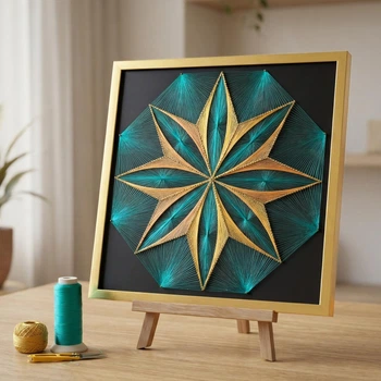 Набір для творчості та рукоділля String Art «Flower Dreams 50х50» EX-005 Art Millennium