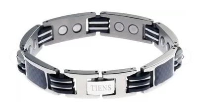 Титановый магнитный браслет мужской Tiens Group Тяньші 22,5 см Elegant