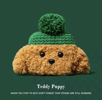 Чохол для Apple AirPods 4, чохол для еїрподс 4 Teddy Puppy, м'який захисний кейс