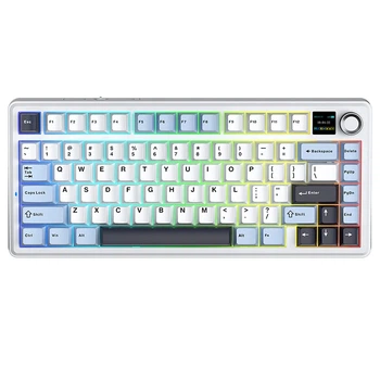 Клавіатура бездротова AULA F75 MAX RGB Blue