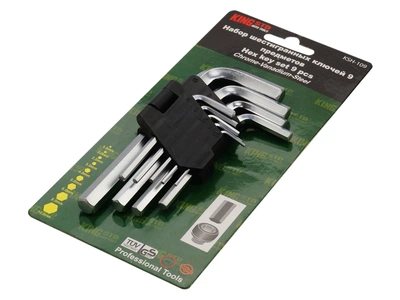 Набір ключів кутових Hex KING STD 9 предметів (KSH-109)