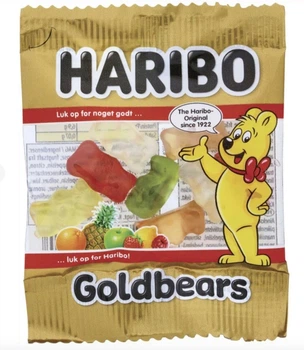 Желейные конфеты Золотые минимишки Haribo Goldbaren (фруктовый микс) 10 г