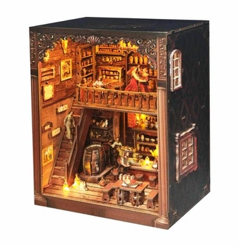 Бук Нук Таверна Старые времена Интерьерный конструктор Book Nook Old Times Tavern DIY SJ-034