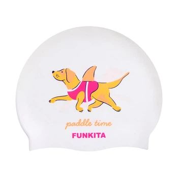 Шапочка для плавания Funkita Silicone Swimming Cap Paddle Time (FS9972123) белая