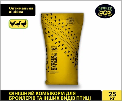Финишный комбикорм для бройлеров и др. видов птицы, 25 кг (ПК-3)