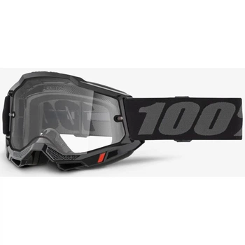 Окуляри 100% ACCURI 2 Enduro Goggle [Black], Dual Clear Lens