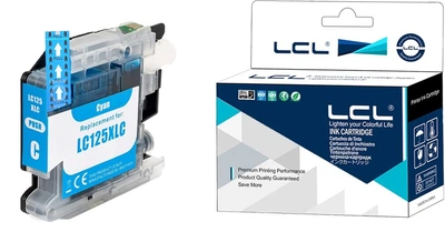 Картридж струйный LCL LC125XL совместим с Brother, голубой (Cyan)