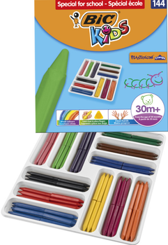 Олівці воскові BIC Kids Plastidecor Triangle набір 144 шт (3086124001830)