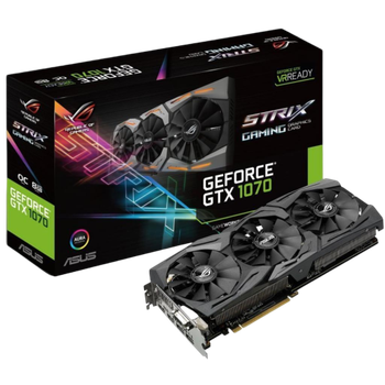 Відеокарта GeForce GTX 1070 8GB Asus ROG Strix Gaming OC (ROG-STRIX-GTX1070-O8G-GAMING) Б/В