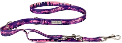 Регульований повідець для собак Amiplay BeNature 7 в 1 L 1–2 м Mountains (5907563303812)
