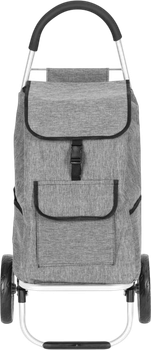 Wózek na zakupy ModernHome by Multistore z dużymi kołami 33 l Szary (PGJSFC020-GY)