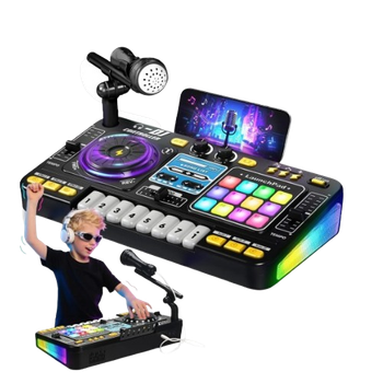 Детский DJ-пульт с Bluetooth и микрофоном Электронный DJ Mixer Controller, микшер