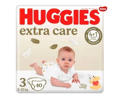 Подгузники Huggies Extra Care Jumbo 3 6-10 кг 40 шт (5029053547770_5029053572598)