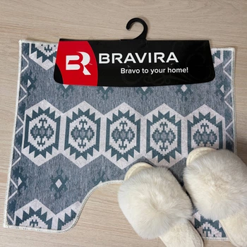 Коврик под унитаз Bravira серия Digital Velvet 50х60см D142 BR-D142_50x60_U