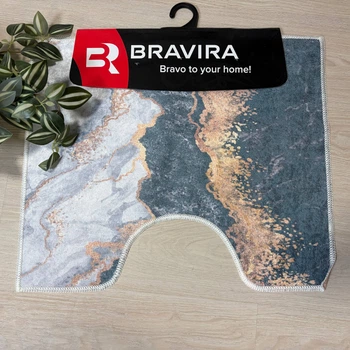Коврик под унитаз TM Bravira серия Digital Velvet 50х60см A140 BR-A140_50x60_U
