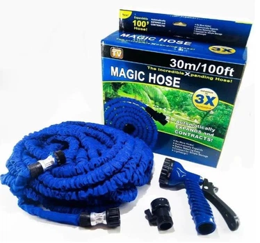 Шланг садовый X-Hose для полива газона 30 м с распылителем растягивающийся