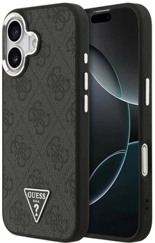 Панель Guess 4G Triangle Logo MagSafe для Apple iPhone 17 Black (3666339517434)